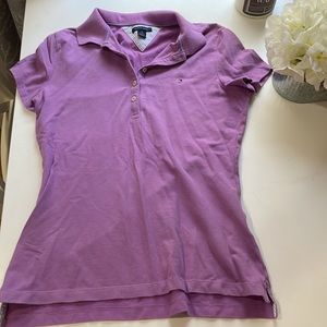 Tommy Hilfiger purple polo t shirt